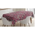 thumbnail image 1 of Ambesonne Leaves Tablecloth Rectangular Table Cover, Abstract Laurel Foliage, 52"x70", Charcoal Grey Beige, 1 of 4