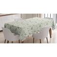 thumbnail image 1 of Ambesonne Leaves Tablecloth Rectangular Table Cover, Floral Motifs Ornate, 52"x70", Cream Sage Green, 1 of 3