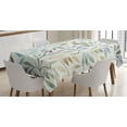 thumbnail image 1 of Ambesonne Leaves Tablecloth Rectangular Table Cover, Watercolor Floral Pattern, 52"x70", Multicolor, 1 of 4