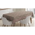 thumbnail image 1 of Ambesonne Leaves Tablecloth Rectangular Table Cover, Woodland Foliage Motifs, 60"x90", Pale Pink Umber, 1 of 4