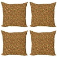 thumbnail image 1 of Ambesonne Leaves Throw Pillow Cover 4 Pack, Autumn Faded Leafage, 20", Multicolor, 1 of 2