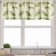 thumbnail image 1 of Ambesonne Leaves Valance Pack of 2, Frangipani Palm Leaf Graphic, 42"X12", Pastel Green Multicolor, 1 of 3