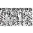 thumbnail image 1 of Ambesonne Leaves Valance Pack of 2, Leaves Sticks Oriental, 42"X18", Pale Grey Black White, 1 of 1