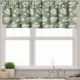 thumbnail image 1 of Ambesonne Leaves Valance Pack of 2, Simplistic Fall Foliage Art, 54"X18", Sage Green, 1 of 4