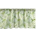 thumbnail image 1 of Ambesonne Leaves Window Valance, Botanical Abstract Motifs, 54" X 12", Lime Green Apple Green, 1 of 3