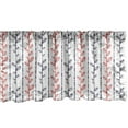 thumbnail image 1 of Ambesonne Leaves Window Valance, Branches Dotted Lines, 54" X 12", Indigo Vermilion White, 1 of 3