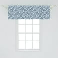 thumbnail image 1 of Ambesonne Leaves Window Valance, Flowers in Blossom, 54" X 18", Slate Blue and Pale Blue, 1 of 2