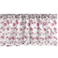 thumbnail image 1 of Ambesonne Leaves Window Valance, Sakura Ivy Branches, 54" X 18", Pink and Pale Rust, 1 of 3
