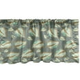 thumbnail image 1 of Ambesonne Leaves Window Valance, Simplistic Fall Foliage Art, 42" x 18", Sage Green, 1 of 3