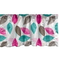 thumbnail image 1 of Ambesonne Leaves Window Valance, Simplistic Foliage Design with Colorful Leaves Abstract Autumn Season Elements, Curtain Valance for Kitchen Bedroom Decor with Rod Pocket, 54" X 18", Multicolor, 1 of 2