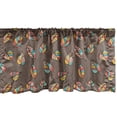 thumbnail image 1 of Ambesonne Leaves Window Valance, Striped Autumn Tree Herbs, 54" X 18", Taupe and Multicolor, 1 of 3