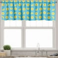 thumbnail image 1 of Ambesonne Lemon Valance Pack of 2, Slices Summer Sun, 54"X12", Sky Blue Yellow, 1 of 5