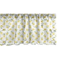 thumbnail image 1 of Ambesonne Lemon Window Valance, Summer Pattern with Simple Cartoon Citrus Fruit Repetition, Curtain Valance for Kitchen Bedroom Decor with Rod Pocket, 54" X 18", Mustard Lime Green, 1 of 2