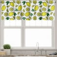 thumbnail image 1 of Ambesonne Lemons Valance Pack of 2, Vivid Summer Citrus Blossom, 54"X18", Yellow and Green, 1 of 2