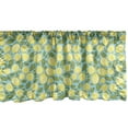 thumbnail image 1 of Ambesonne Lemons Window Valance, Citrus Fruits Drawing Repeating Pastel Tones Print, Curtain Valance for Kitchen Bedroom Decor with Rod Pocket, 54" X 12", Olive Green Yellow, 1 of 3