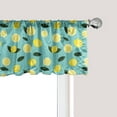 thumbnail image 1 of Ambesonne Lemons Window Valance, Citrus Slices Rhythmic Art, 54" X 12", Emerald Pastel Yellow, 1 of 3