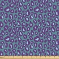 thumbnail image 1 of Ambesonne Leopard Fabric by the Yard Upholstery, Animal Cheetah Skin Graphic, 1 Yard, Cadet Blue Quartz, 1 of 5