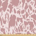 thumbnail image 1 of Ambesonne Leopard Fabric by the Yard Upholstery, Cow Print Pattern Ornament, 3 Yards, Dried Rose Blush, 1 of 5