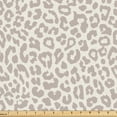 thumbnail image 1 of Ambesonne Leopard Fabric by the Yard Upholstery, Skin Print Wildlife Layout, 5 Yards, Pale Taupe Ivory, 1 of 5