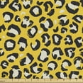 thumbnail image 1 of Ambesonne Leopard Fabric by the Yard Upholstery, Wild Cat Camouflage, 3 Yards, Yellow Black and White, 1 of 4