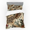 thumbnail image 1 of Ambesonne Leopard Print Bedding Set 4 Pcs, Abstract Blend Earthy, Calking, Pastel Brown Forest Green, 1 of 2