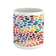 thumbnail image 1 of Ambesonne Leopard Print Ceramic Coffee Mug, Modern Colorful Spots, 11 oz, Multicolor, 1 of 4