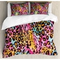 thumbnail image 1 of Ambesonne Leopard Print Duvet Cover Set, Mottled Camo, Calking, Multicolor, 1 of 5