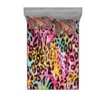 thumbnail image 1 of Ambesonne Leopard Print Fitted Sheet & Pillow Sham Set, Mottled Camo, Calking, Multicolor, 1 of 2