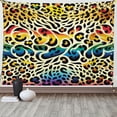 thumbnail image 1 of Ambesonne Leopard Print Tapestry Wall Hanging, in Rainbow Colors, 60"x40", Yellow and Multicolor, 1 of 3