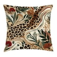 thumbnail image 1 of Ambesonne Leopard Print Throw Pillow Cushion Cover, Abstract Blend Earthy, 36" X 36", Pastel Brown Forest Green, 1 of 2
