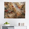 thumbnail image 1 of Ambesonne Leopard Print Wall Hanging Tapestry, Autumnal Vibes Exotic, 28"x23", Camel Apricot and Green, 1 of 2