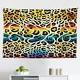 thumbnail image 1 of Ambesonne Leopard Print Wall Hanging Tapestry, in Rainbow Colors, 45"x30", Yellow and Multicolor, 1 of 2