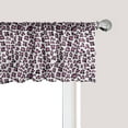 thumbnail image 1 of Ambesonne Leopard Print Window Valance, Girly Pink Black, 54" X 18", White Black Pink, 1 of 5