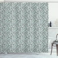 thumbnail image 1 of Ambesonne Leopard Shower Curtain, Animal Skin Print Spots, 69"Wx84"L, Sea Green Charcoal Grey, 1 of 5