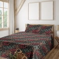 thumbnail image 1 of Ambesonne Leopard Skin Fitted & Flat Sheet with Shams 4 Pcs Set, Tropical Tiger Pattern, Full, Orange Vermilion, 1 of 5