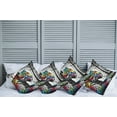 thumbnail image 1 of Ambesonne Leopard Throw Pillow Cover Pack of 4, Rainbow Cat in Greyscale, 4 Pcs-26" x 26", Grey Multicolor, 1 of 5