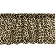 thumbnail image 1 of Ambesonne Leopard Window Valance, Animal Skin Blemish Blots, 54" X 12", Charcoal Grey and Pale Coffee, 1 of 3