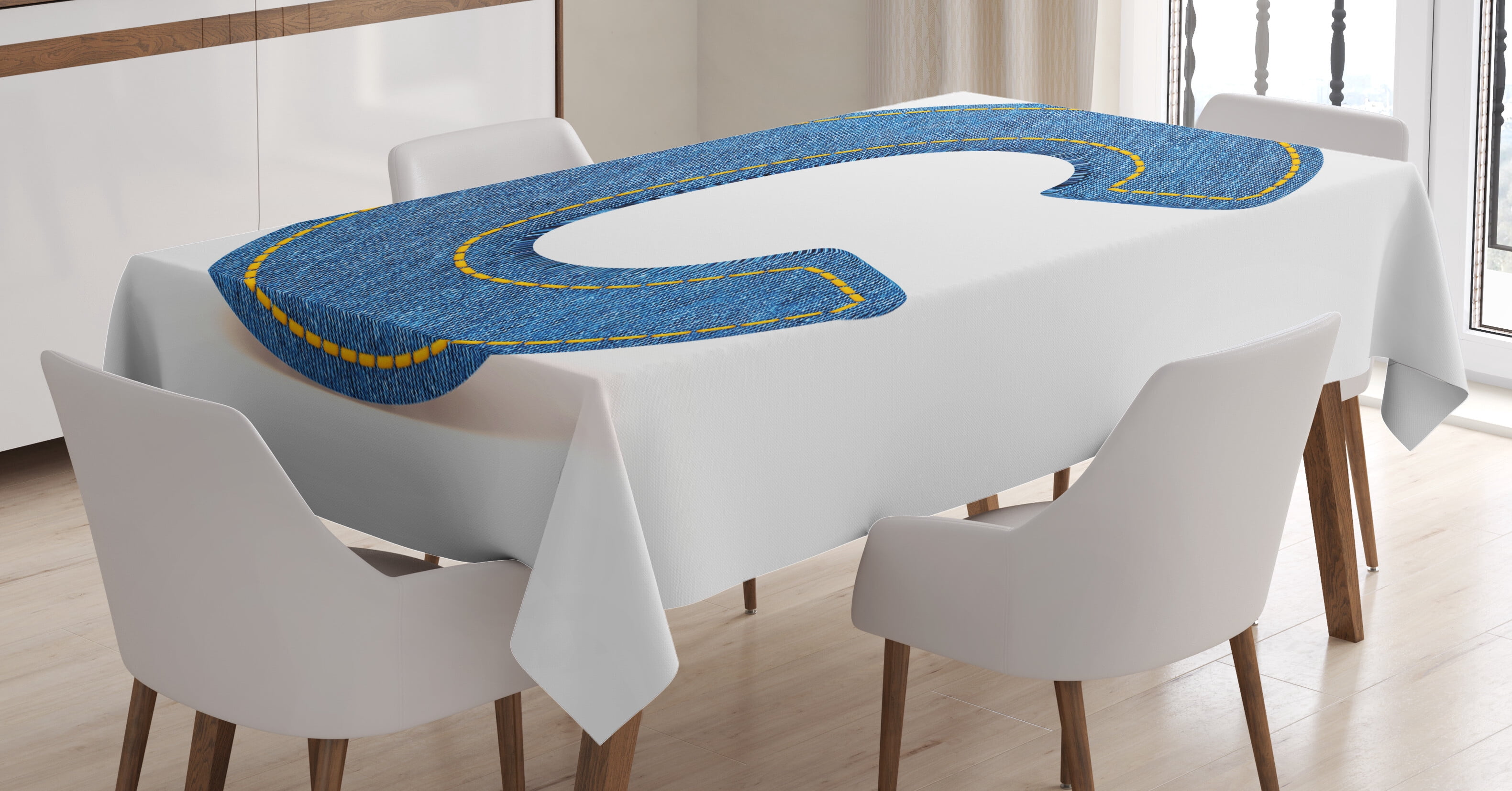 Writing Tablecloth Ambesonne Letter C Tablecloth Rectangular Table Cover, Writing Systems ...