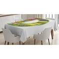 thumbnail image 1 of Ambesonne Letter D Tablecloth Rectangular Table Cover, Letter Ornament Retro, 52"x70", Multicolor, 1 of 3