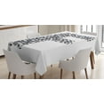 thumbnail image 1 of Ambesonne Letter F Tablecloth Rectangular Table Cover, Creative Game Theme, 60"x84", Black and White, 1 of 4