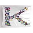 thumbnail image 1 of Ambesonne Letter K Pillow Sham, Nature Typography, 36" X 20", Multicolor, 1 of 2
