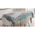 thumbnail image 1 of Ambesonne Letter K Tablecloth Rectangular Table Cover, Scratched Looking K, 60"x84", Multicolor, 1 of 4