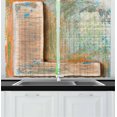 thumbnail image 1 of Ambesonne Letter L Kitchen Curtains, Timeworn Typography L, 55"x39", Multicolor, 1 of 2