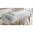 thumbnail image 1 of Ambesonne Letter L Tablecloth Rectangular Table Cover, Vibrant Colored Animal, 52"x70", Multicolor, 1 of 4