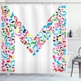 thumbnail image 1 of Ambesonne Letter M Shower Curtain, Notes Music Capital M, 69"Wx70"L, Multicolor, 1 of 3