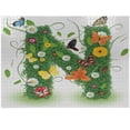 thumbnail image 1 of Ambesonne Letter N Jigsaw Puzzle Durable Cardboard, Daisy Butterfly Garden, 1000 pcs, Green Multicolor, 1 of 5