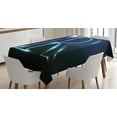 thumbnail image 1 of Ambesonne Letter R Tablecloth Rectangular Table Cover, Futuristic Design R, 52"x70", Blue Black, 1 of 4