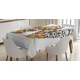 thumbnail image 1 of Ambesonne Letter W Tablecloth Rectangular Table Cover, Sports Theme Balls, 60"x90", Multicolor, 1 of 3
