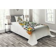 thumbnail image 1 of Ambesonne Letter a Quilted Bedspread Set 2 Pcs, Sports Balls Stacked, Twin Size, Multicolor, 1 of 3