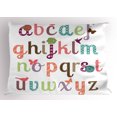 thumbnail image 1 of Ambesonne Letters Pillow Sham, Girly Feminine Alphabet, 26" X 20", Multicolor, 1 of 2